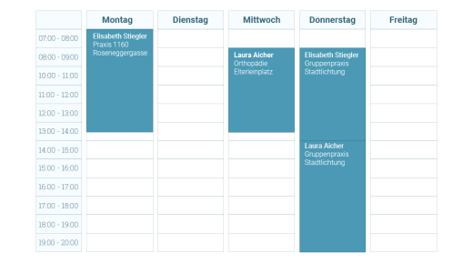 Timetable Aicher - Stiegler